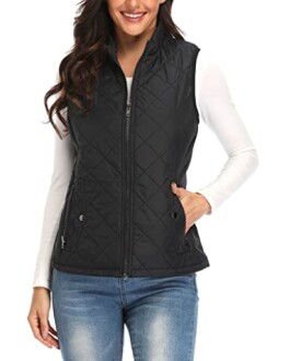 Argstar Women's Vest Review: Quilted Lightweight Zip Pockets Padded Gilet